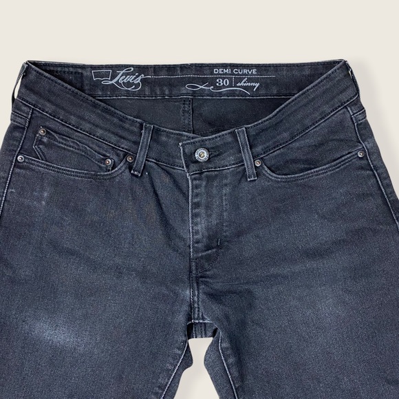 Levi’s San Francisco Mid Rise Black Demi Curve 30 - Picture 8 of 12
